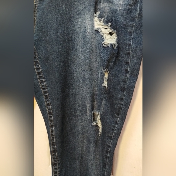 Plus Size Seven7 Ripped Ankle Skinny Jeans - Picture 13 of 14
